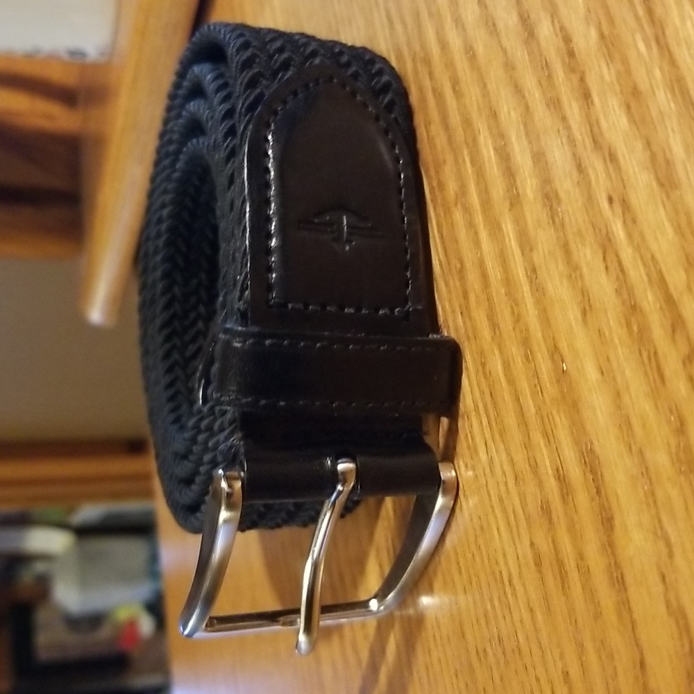 Dockers Black Braided Stretch Belt, Size 40, worn once, like ne…
